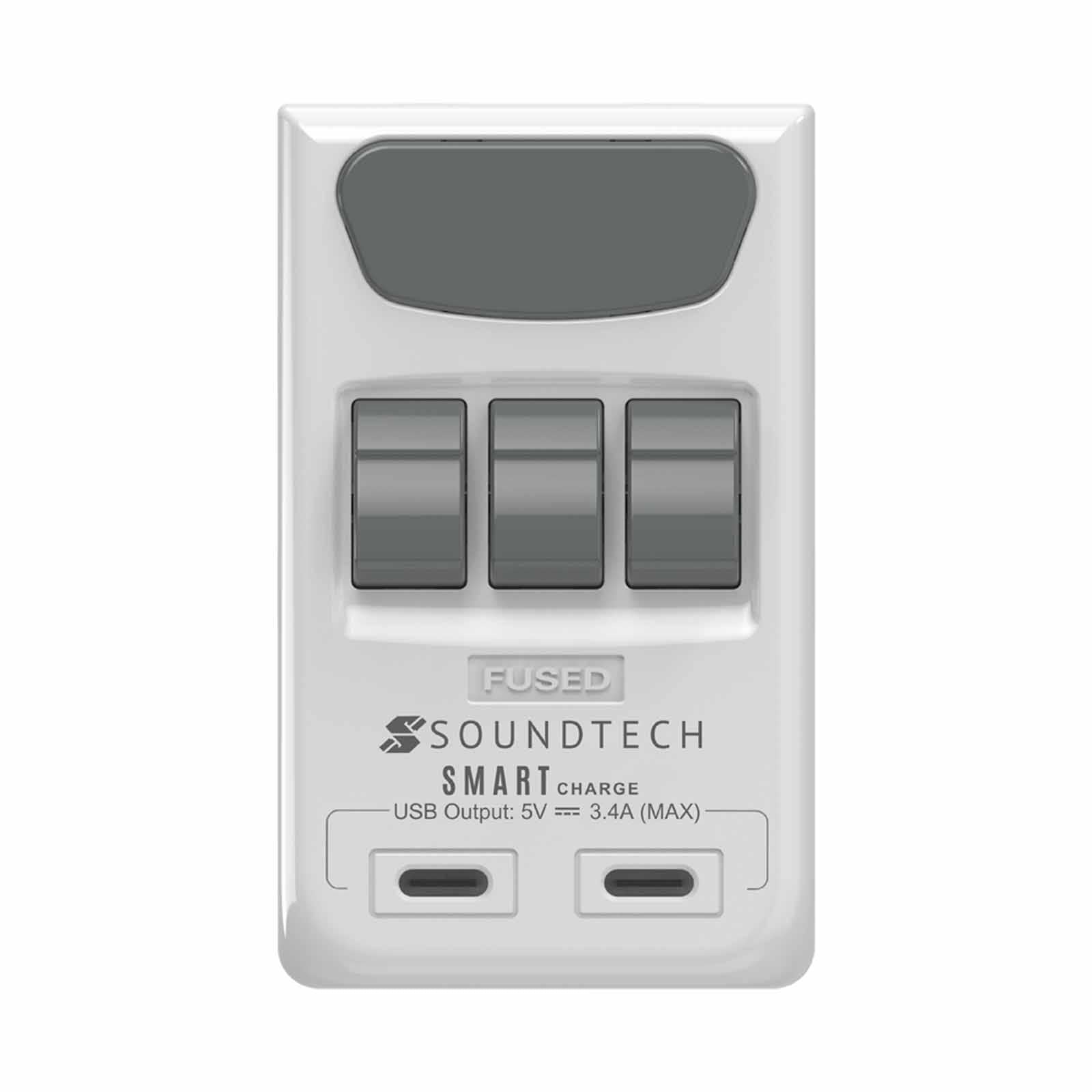 SOUNDTEOH PP-49C 3-Way Link Adaptor - White
