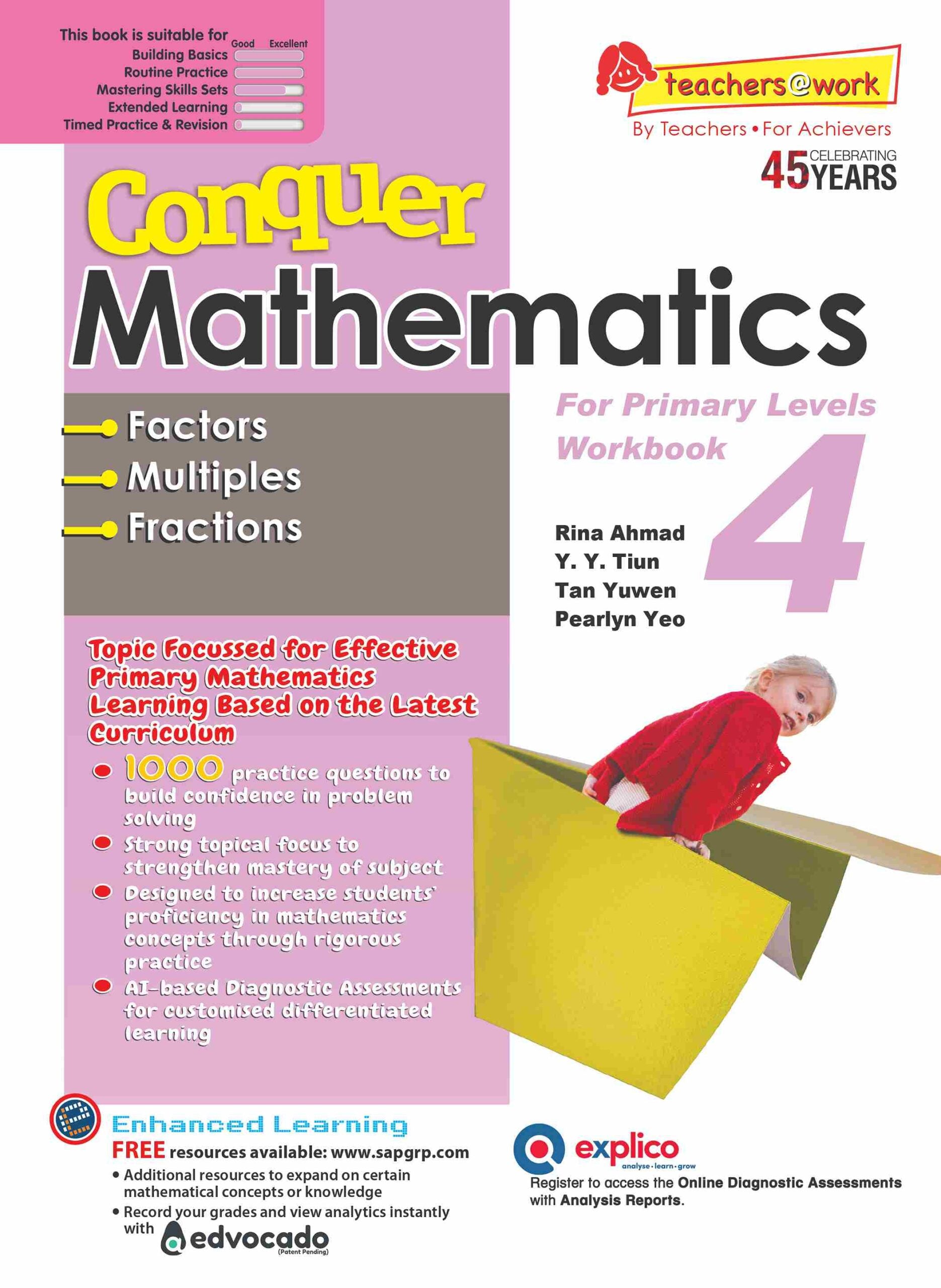  Conquer Mathematics Factors . Multiples . Fractions Workbook 4