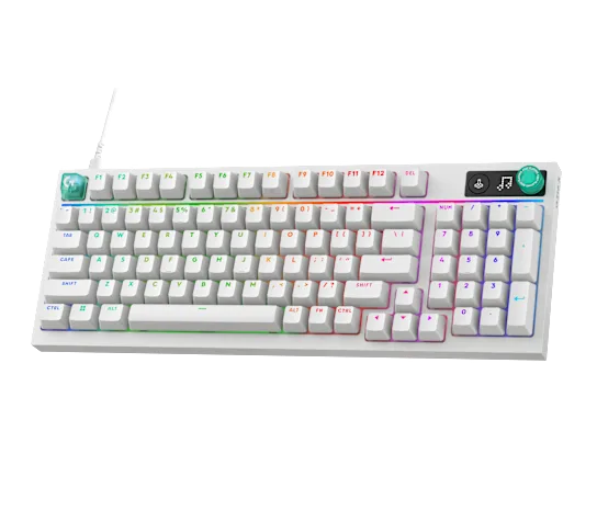 Logitech G316 X 98 98% Wired Gaming Keyboard White Tactile