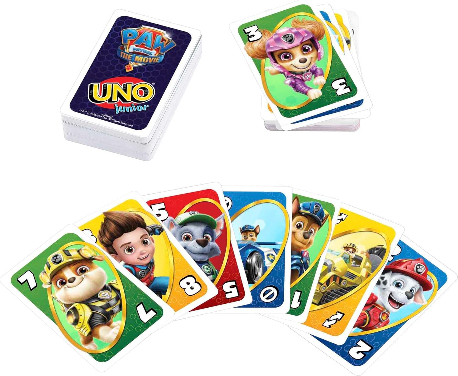 MATTEL UNO JUNIOR PAW PATROL THE MOVIE CARD GAME