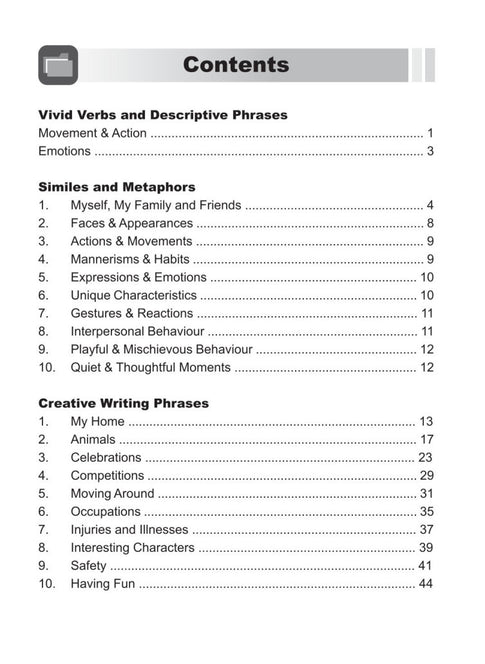 Upper Primary English Creative Phrases Handbook
