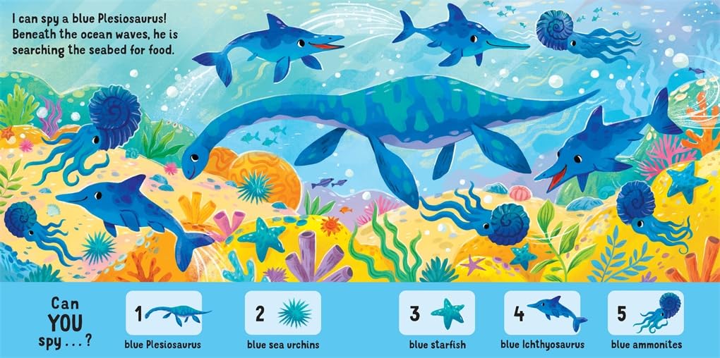 I Can Spy a Dinosaur: Spotting, Counting, Colours (Board Book)
