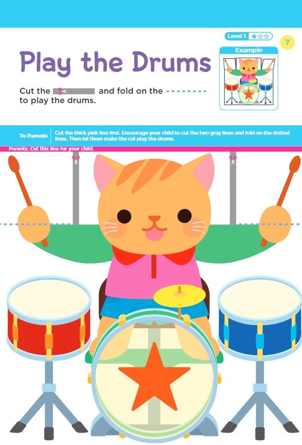 Playsmart My First Cutting Activity Book 2+