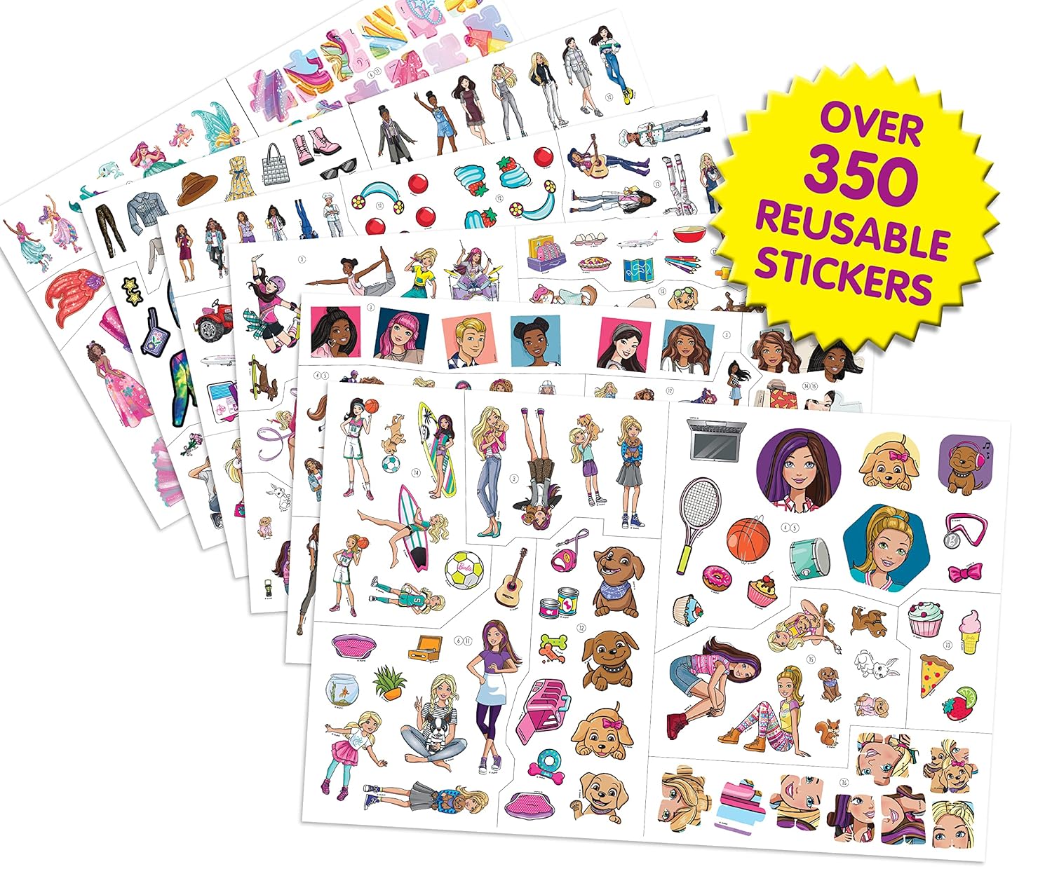 Mattel Barbie Sticker Book Treasury