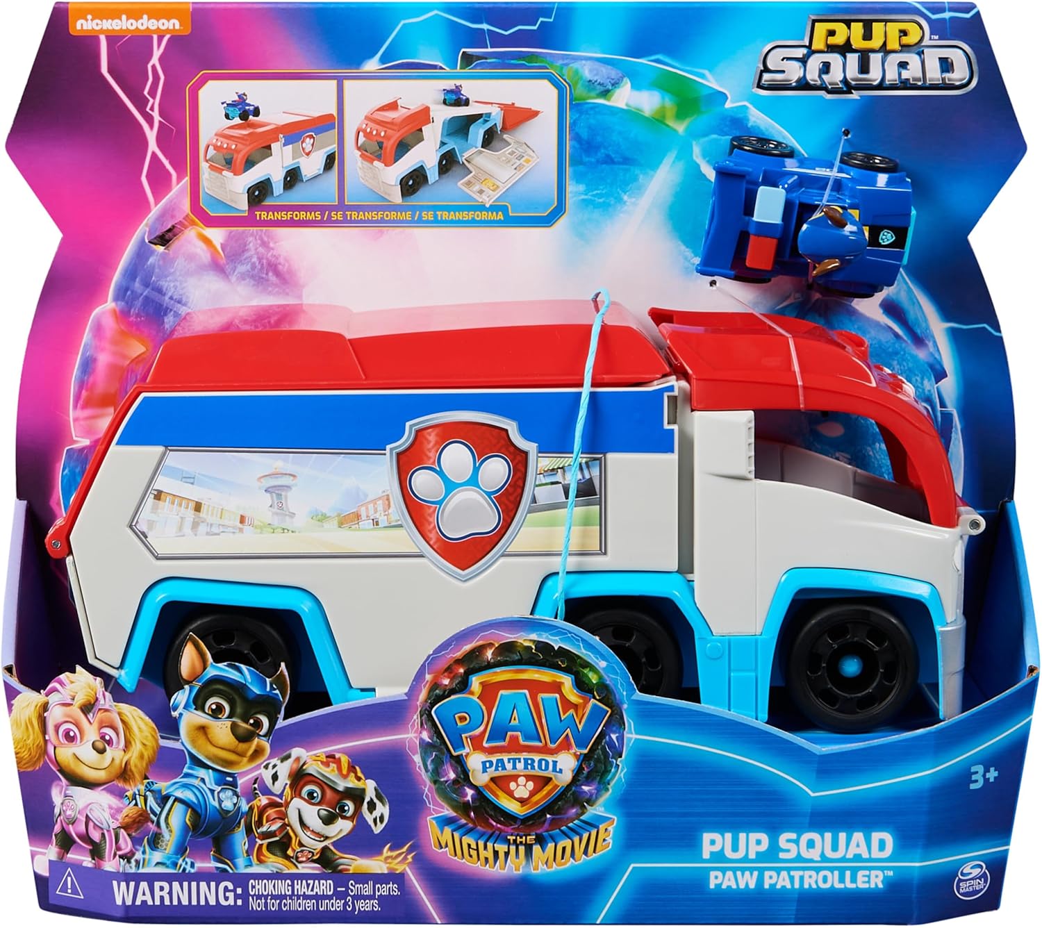 SPIN MASTER PAW PATROL THE MIGHTY MOVIE PUP SQUAD PATROLLER