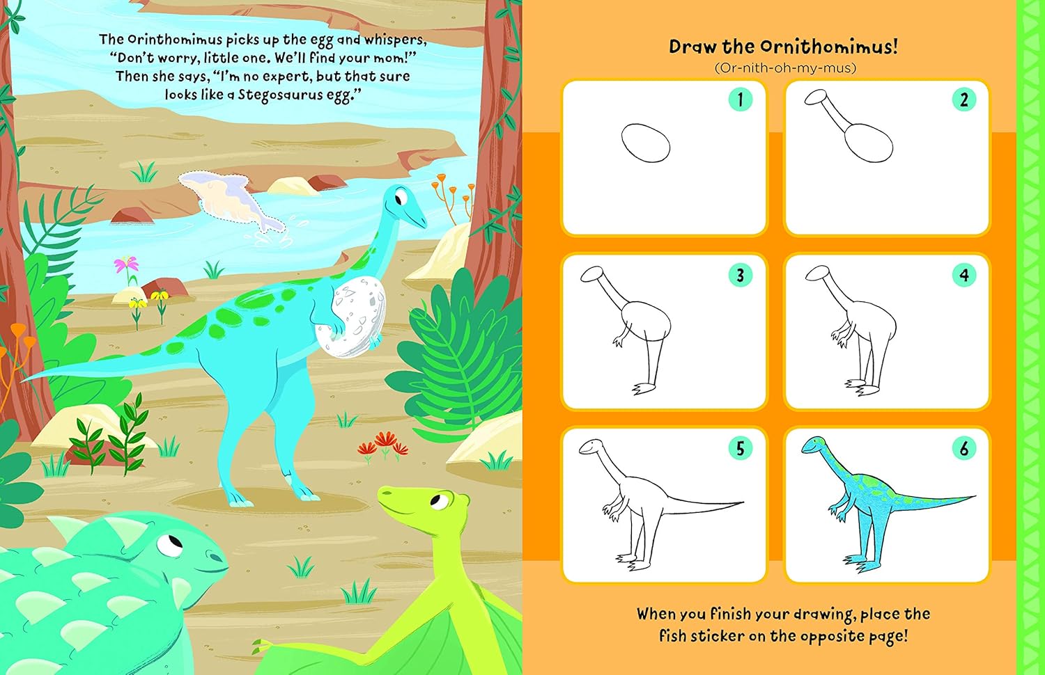 Watch Me Read and Draw: Dinosaurs