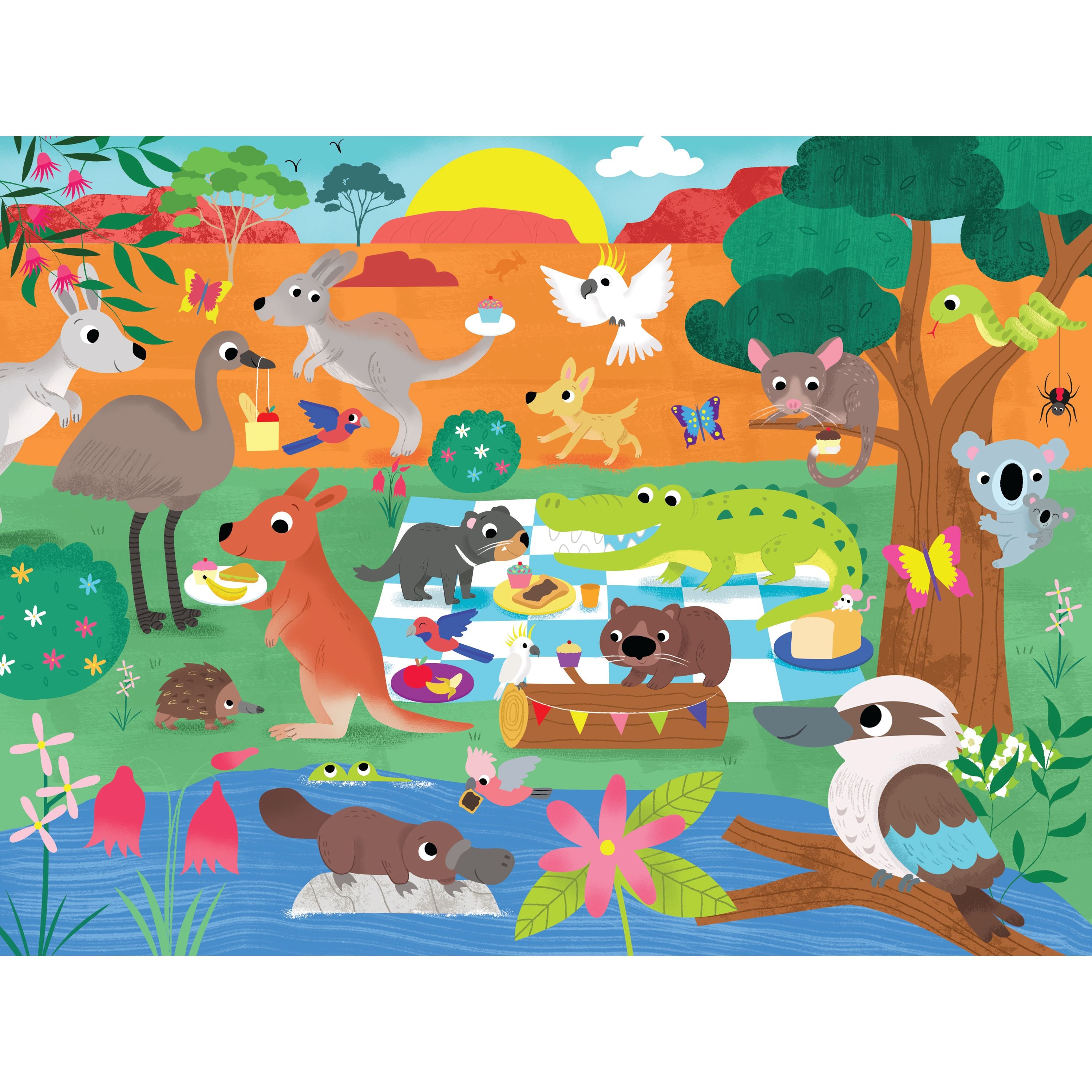 HINKLER JR JIGSAW CARRY AND PLAY PUZZLE AUSSIE ANIMALS