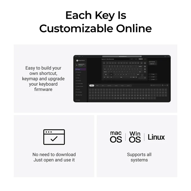 Keychron V1 Ultra 8K Wireless Custom Mechanical Keyboard - Red