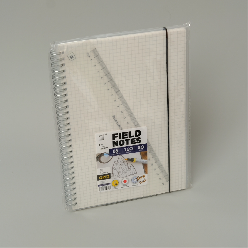 Hw Wire-o Pp Grid Notebook B5 80g 160pg