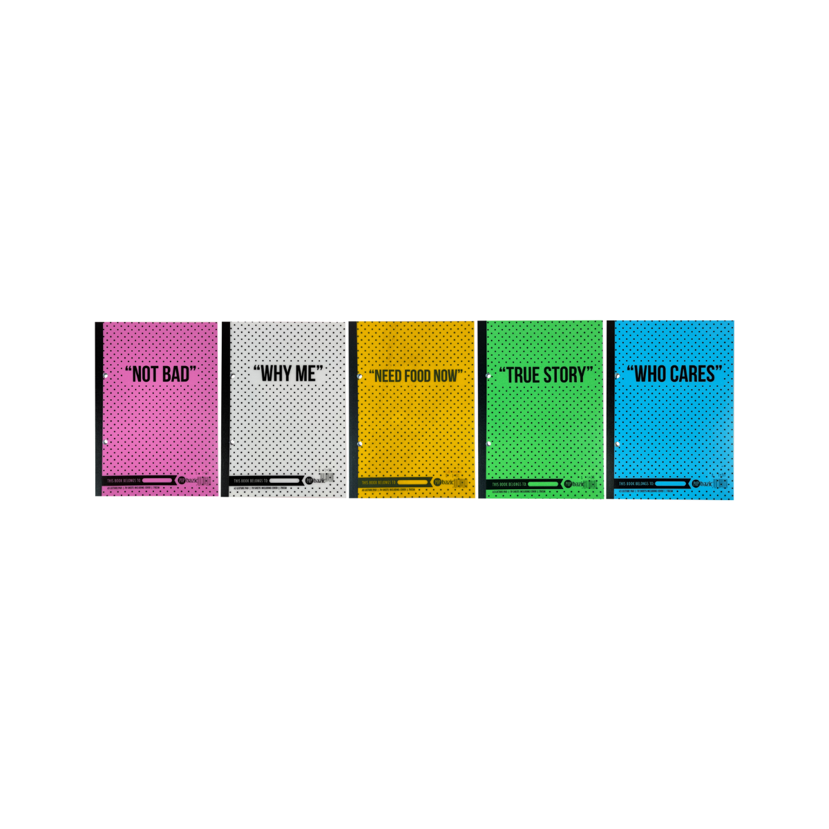 POP BAZIC 1x5 Writing Pad A5 70's 70g