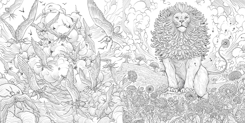 Dream Menagerie: A Hybrid Animals Colouring Book (Paperback)
