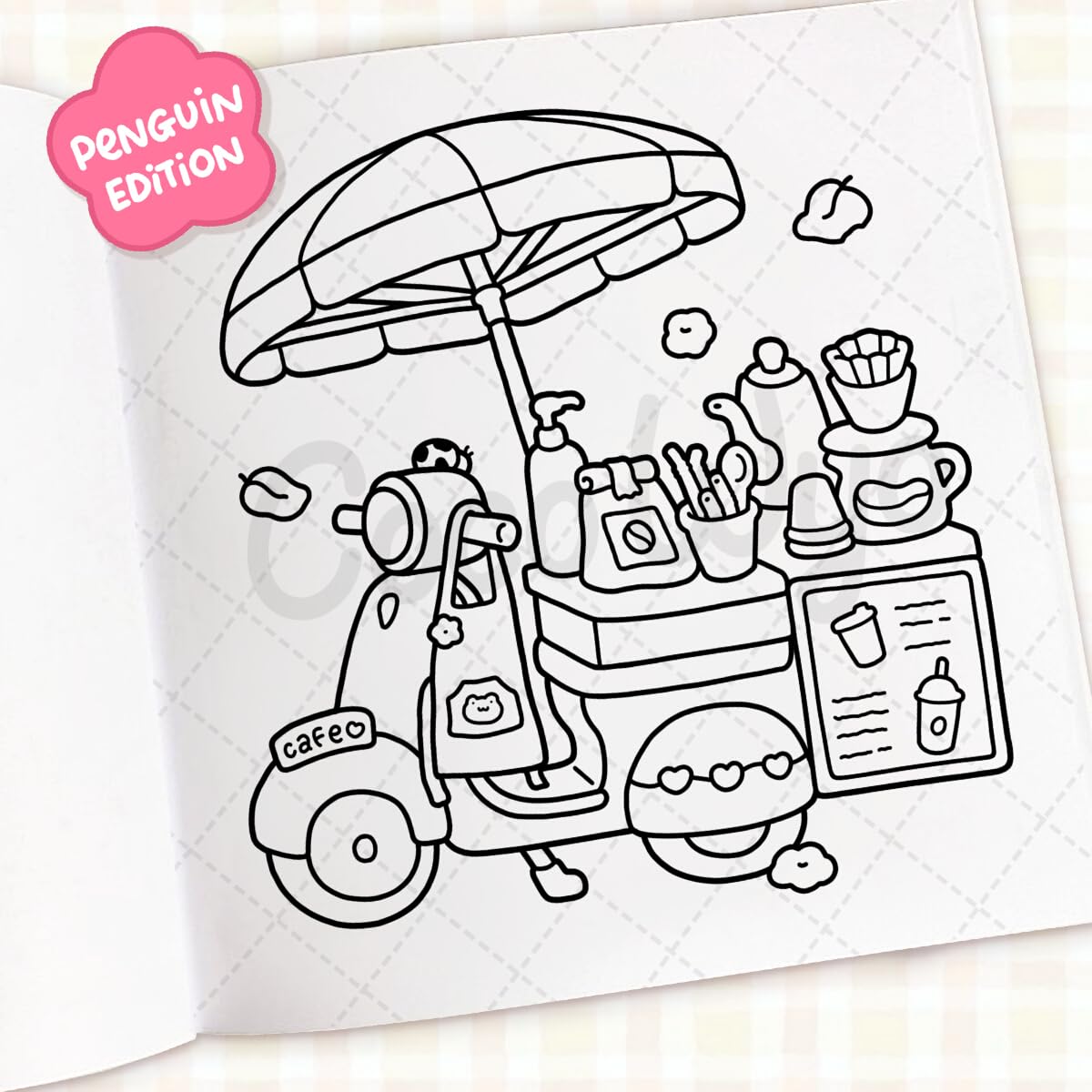 Cozy Cafe: A Cute And Comfy Colouring Book To Unwind With, From The Number One Bestselling Author (Coco Wyo) (Paperback)