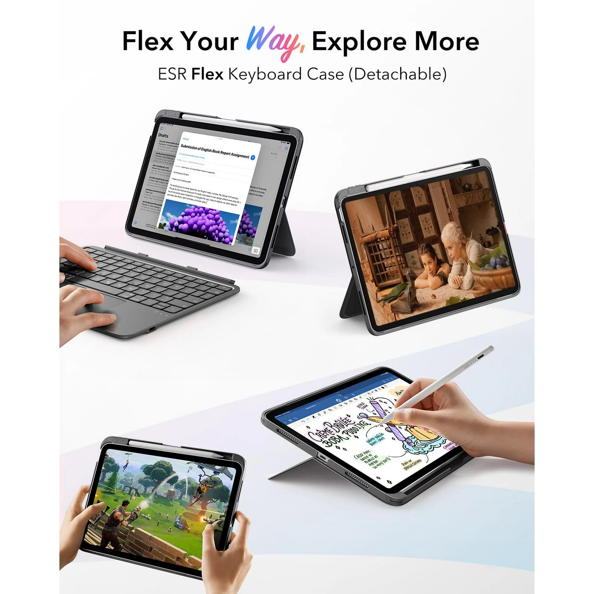 iPad (A16) 11th/10th Gen Flex Keyboard Case