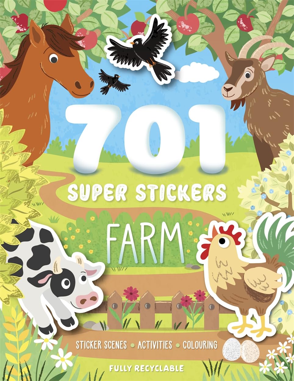 701 Super Stickers Farm (Paperback)