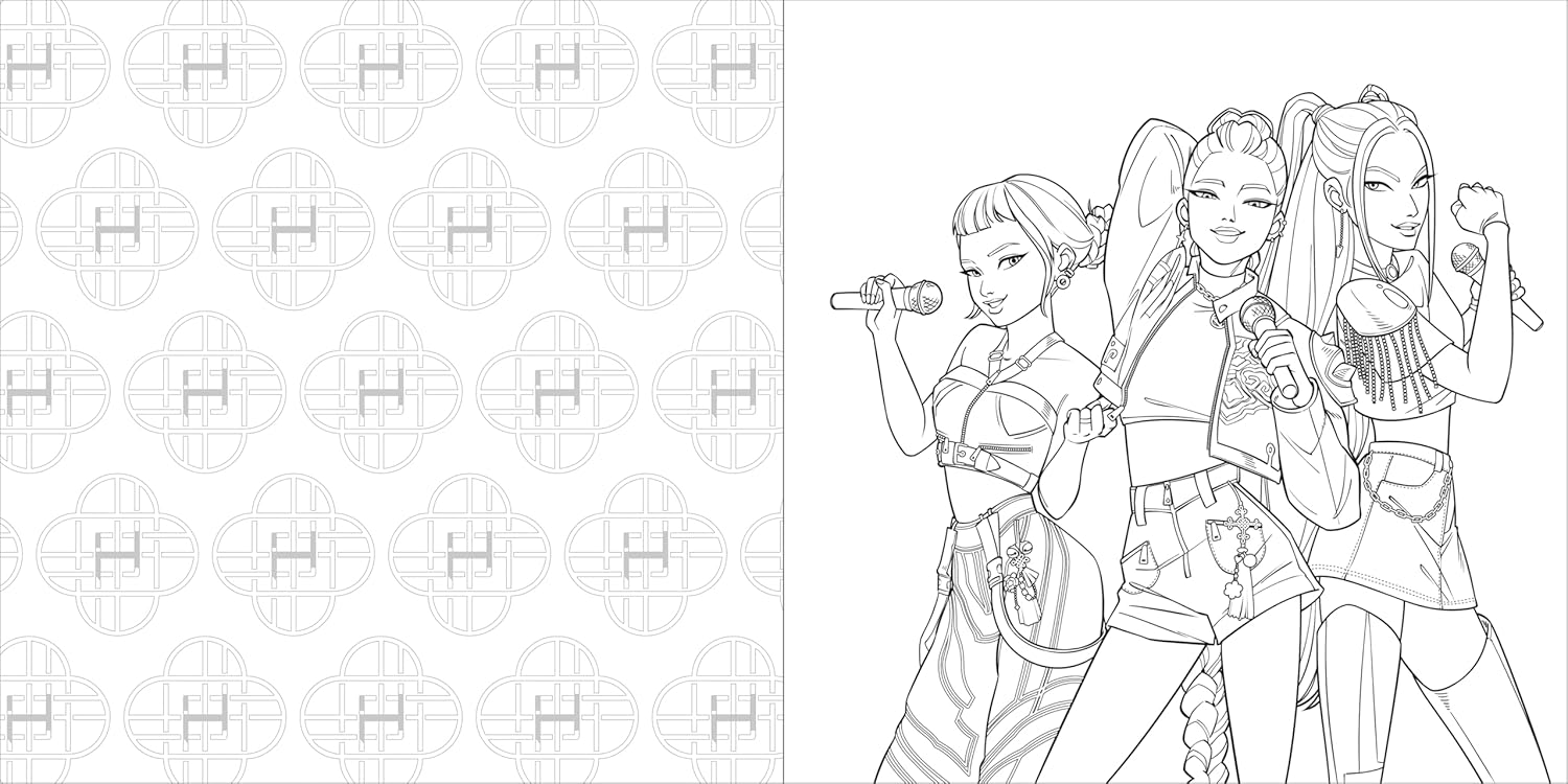 KPop Demon Hunters Colouring Book (Paperback)