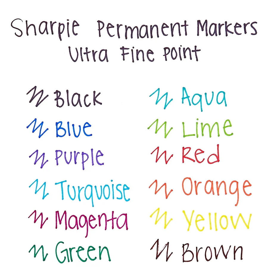Sharpie Ultra Fine Mkr Asst. 12s