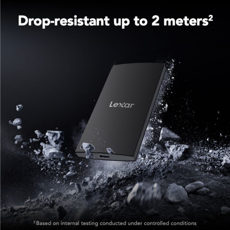 Lexar® SL300 2TB Portable SSD - Black