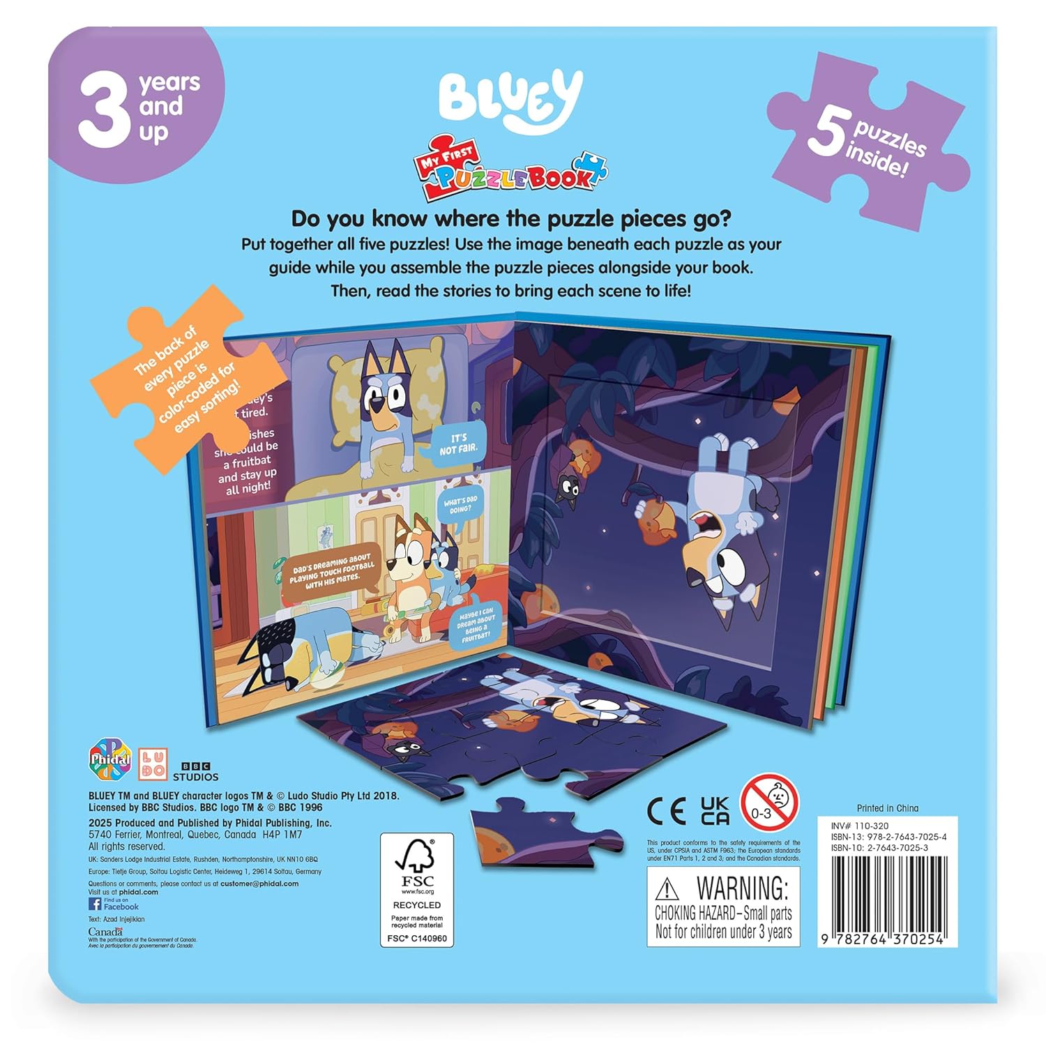 Bluey My First Puzzle Book (10-Page Board Book, 5 Puzzles) – Picture Book