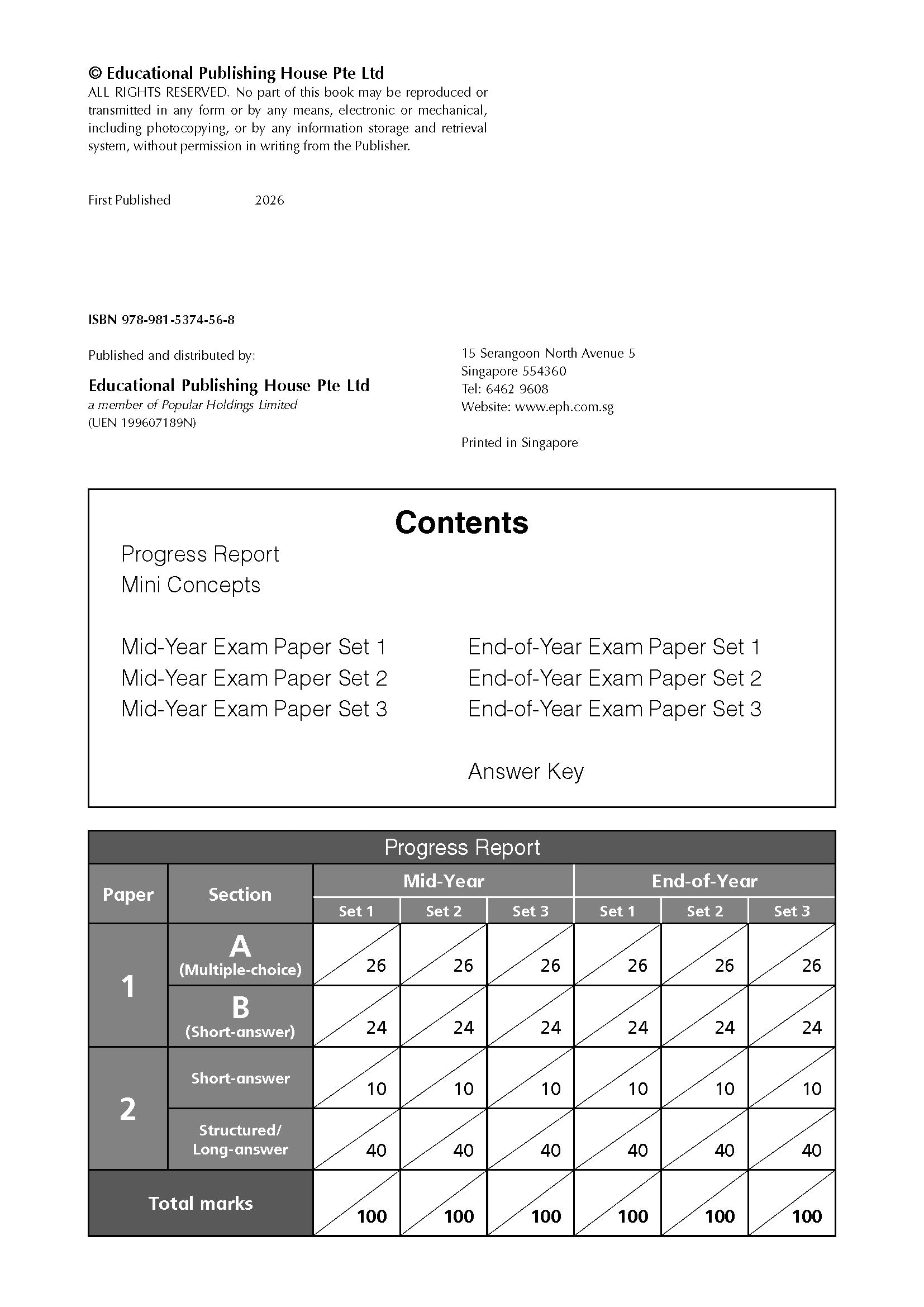 Primary 6 New Syllabus Maths Exam Papers 