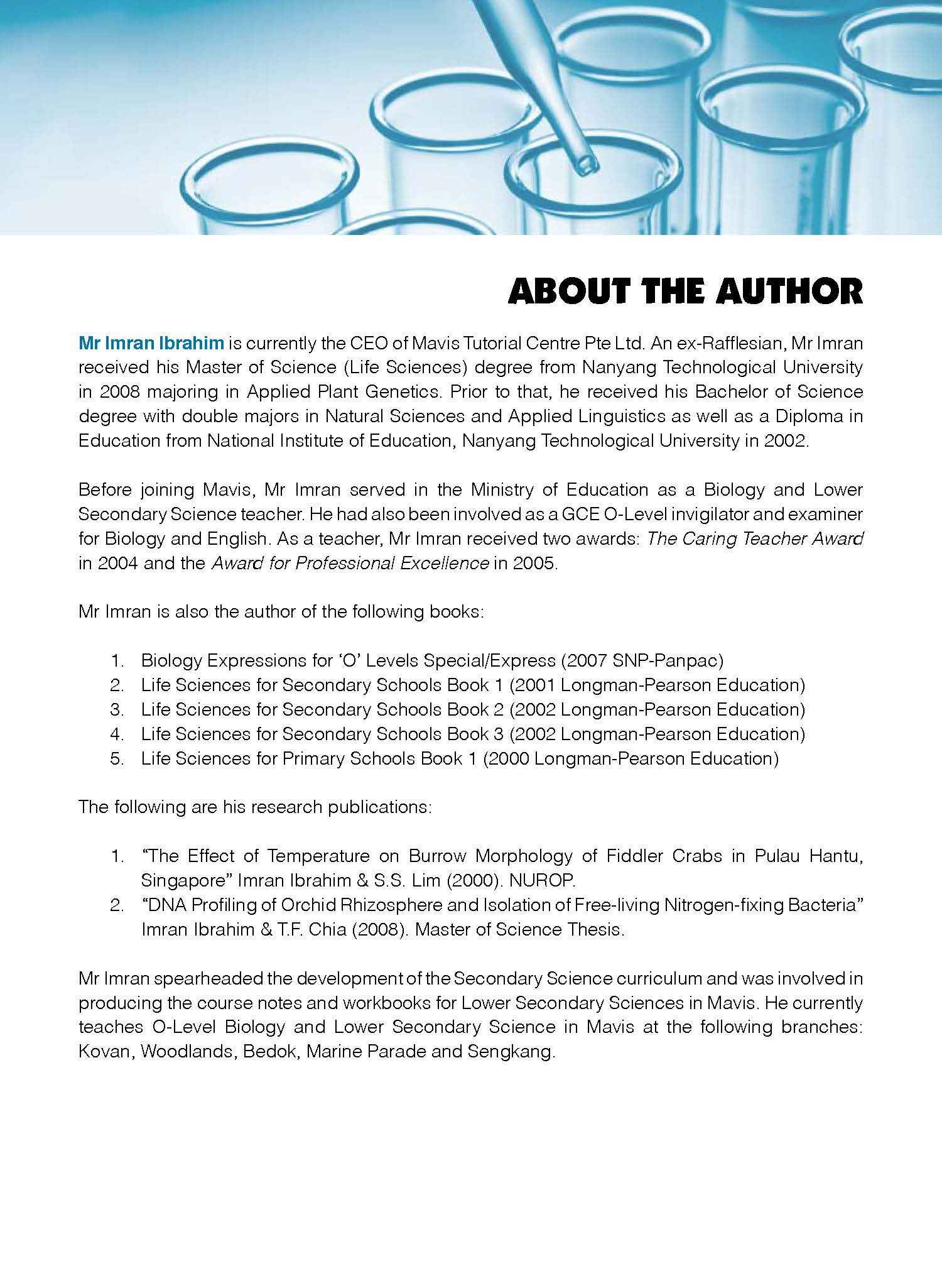 Integrated Science CHEMISTRY for Lower Secondary Levels