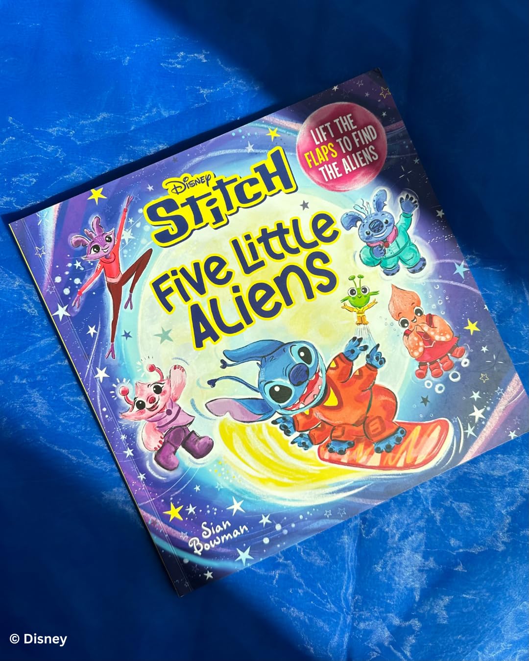 Disney Stitch Five Little Aliens: A Lift-The-Flap Picture Book