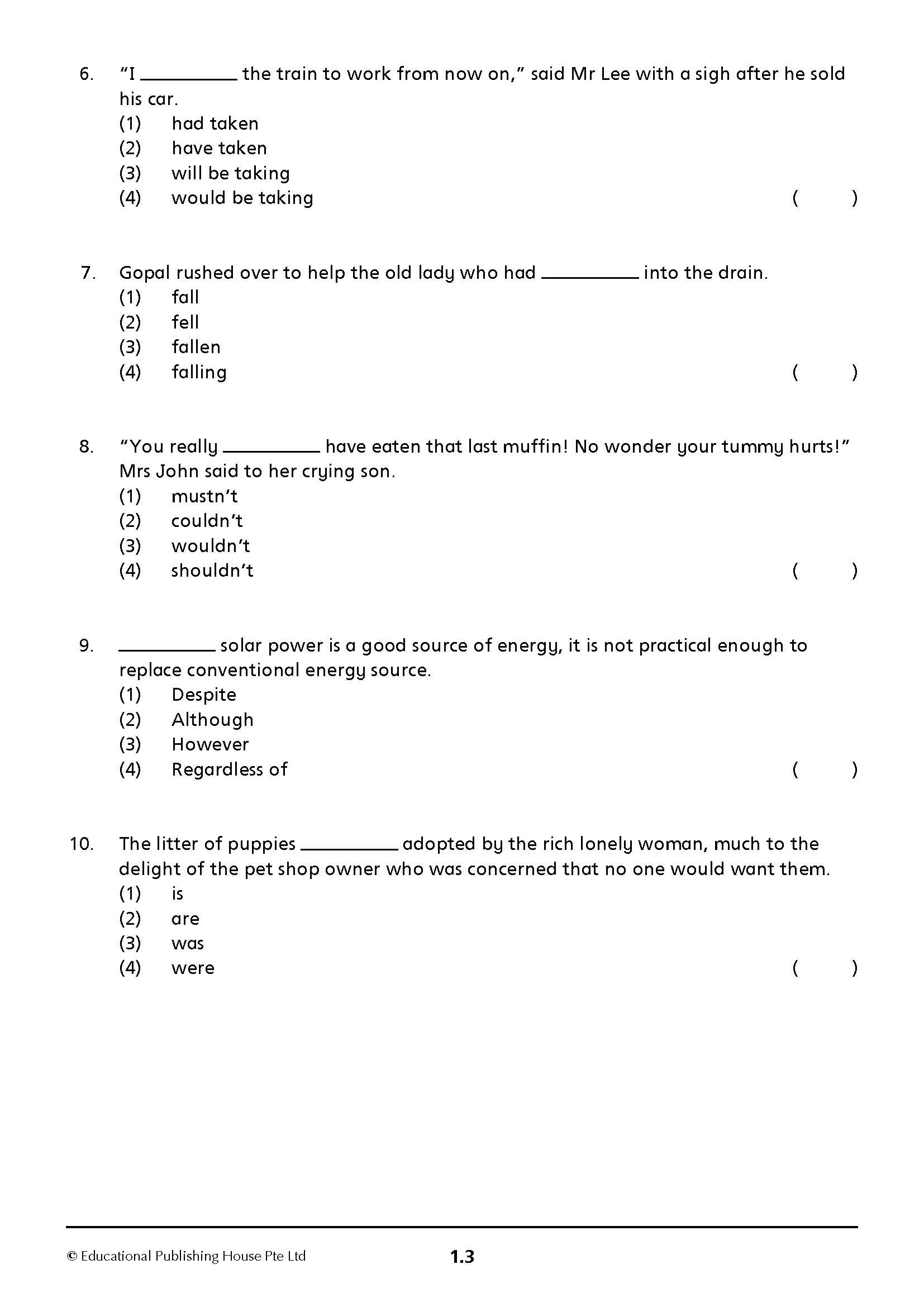 Primary 6 English Mid-Year Review Papers