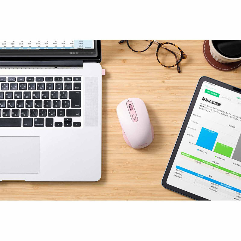 Elecom 6 Button Osmod Dual Mode Silent Wireless Mouse – Pink (M-MY35MBSPN-G) 