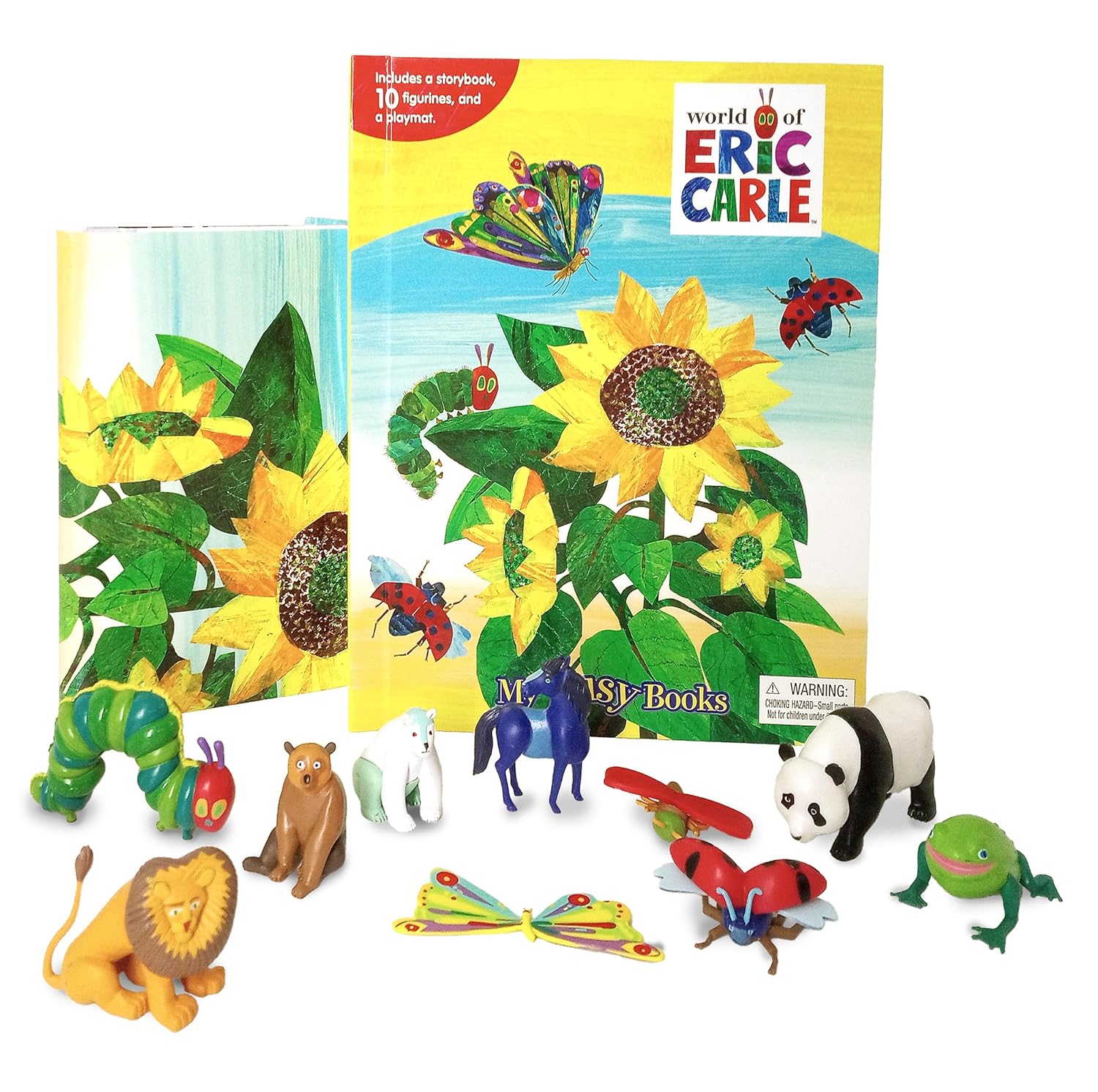 The World Of Eric Carle – With Storybook, 10 figurines, Playmat (My Busy Books) Board Book – Picture Book