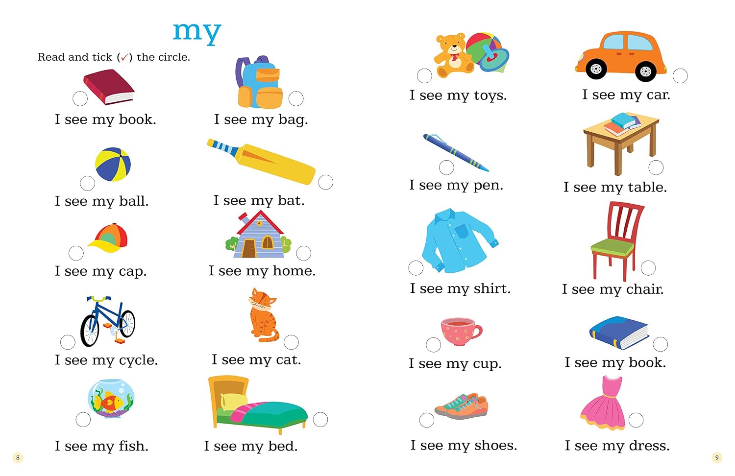 My First Sight Words and Sentences Level 1