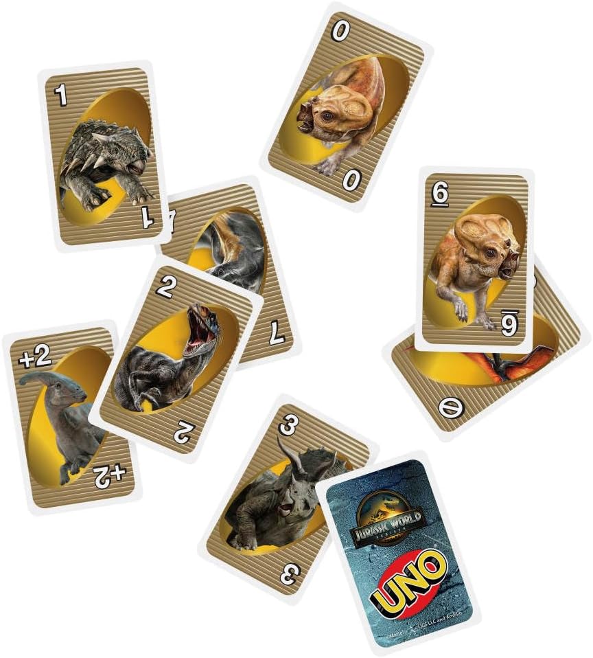 Mattel Uno Jurassic World Rebirth Card Game