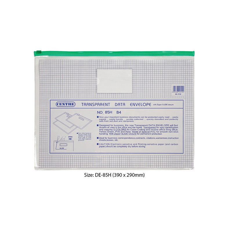Centre Pvc Zip Bag  B4