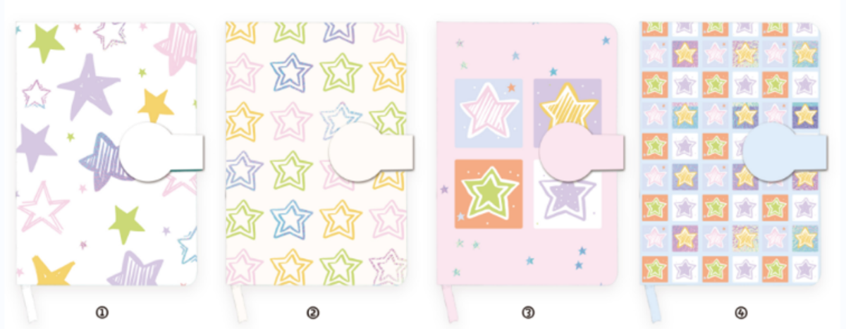 Assorted B6 Pu Cover Notebook With Magnetic Buckle 128S