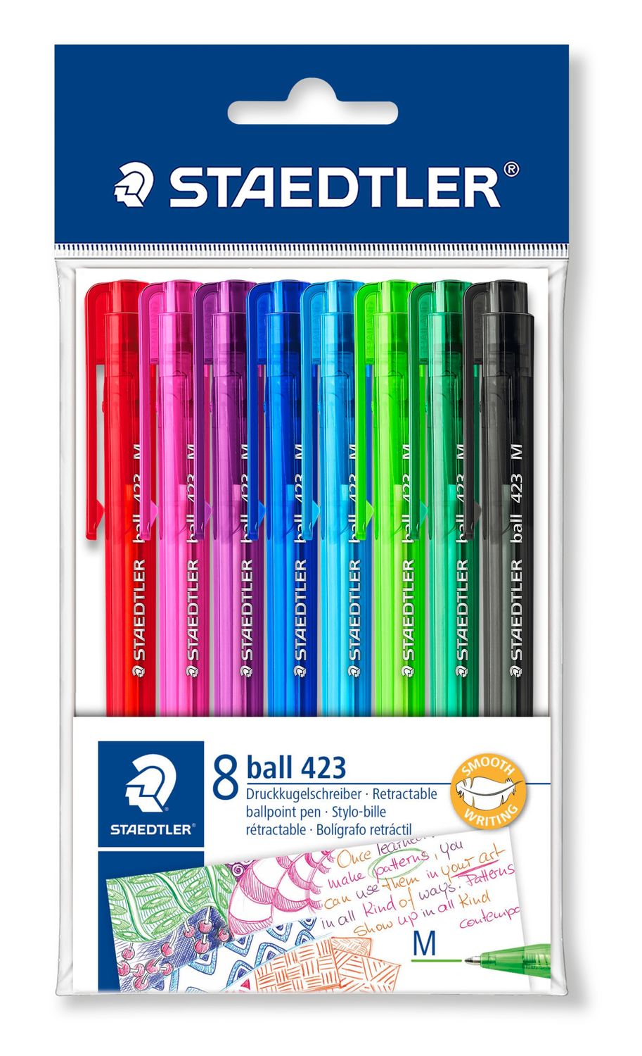 Staedtler Retractable Ballpen Icy Colour 8 Cols