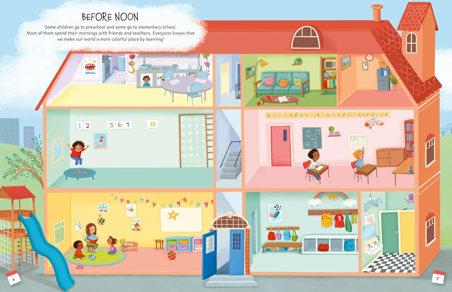 Deluxe Sticker Book: Playing And Learning (Paperback – Sticker Book)