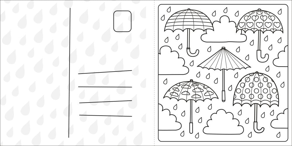 Super Cuties A Cosy Comfy Rainy Day Colouring Book
