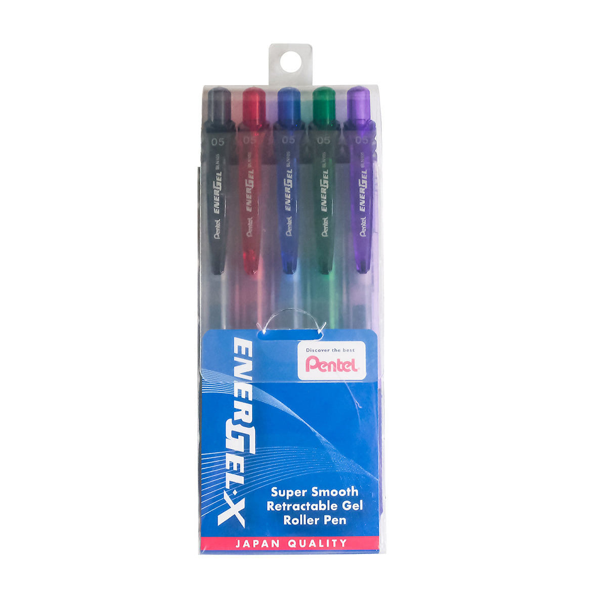 PENTEL Energel-X R.Gel Rollr Pen0.5Mm5P