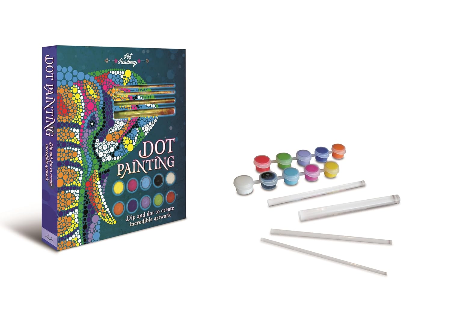 Dot Painting (With a Step-By-Step Guide And Artist's Tools) (Paperback)