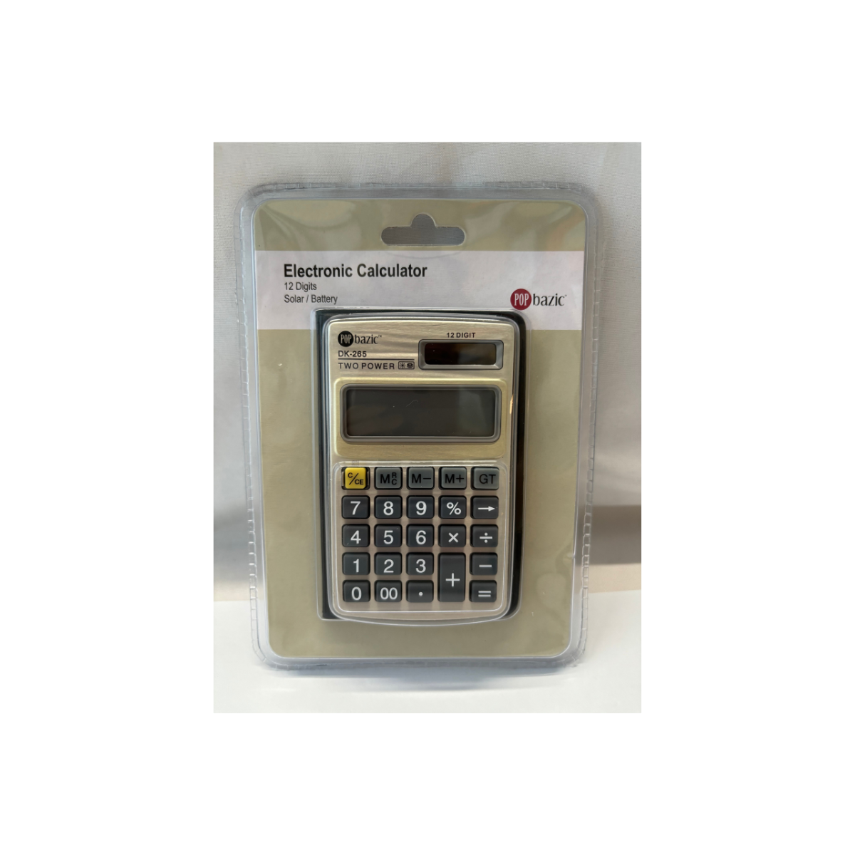 POP BAZIC Calculator 12 Digits DK265