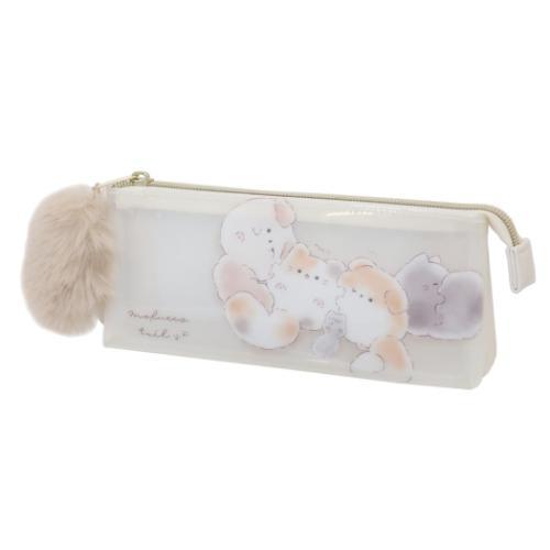 Pencil Bag With Fluffy Tail Charm