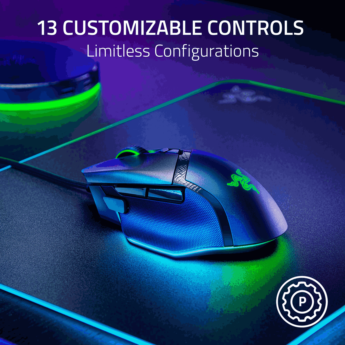 Razer Basiliask V3 35K Ergonomic Wired Gaming Mouse