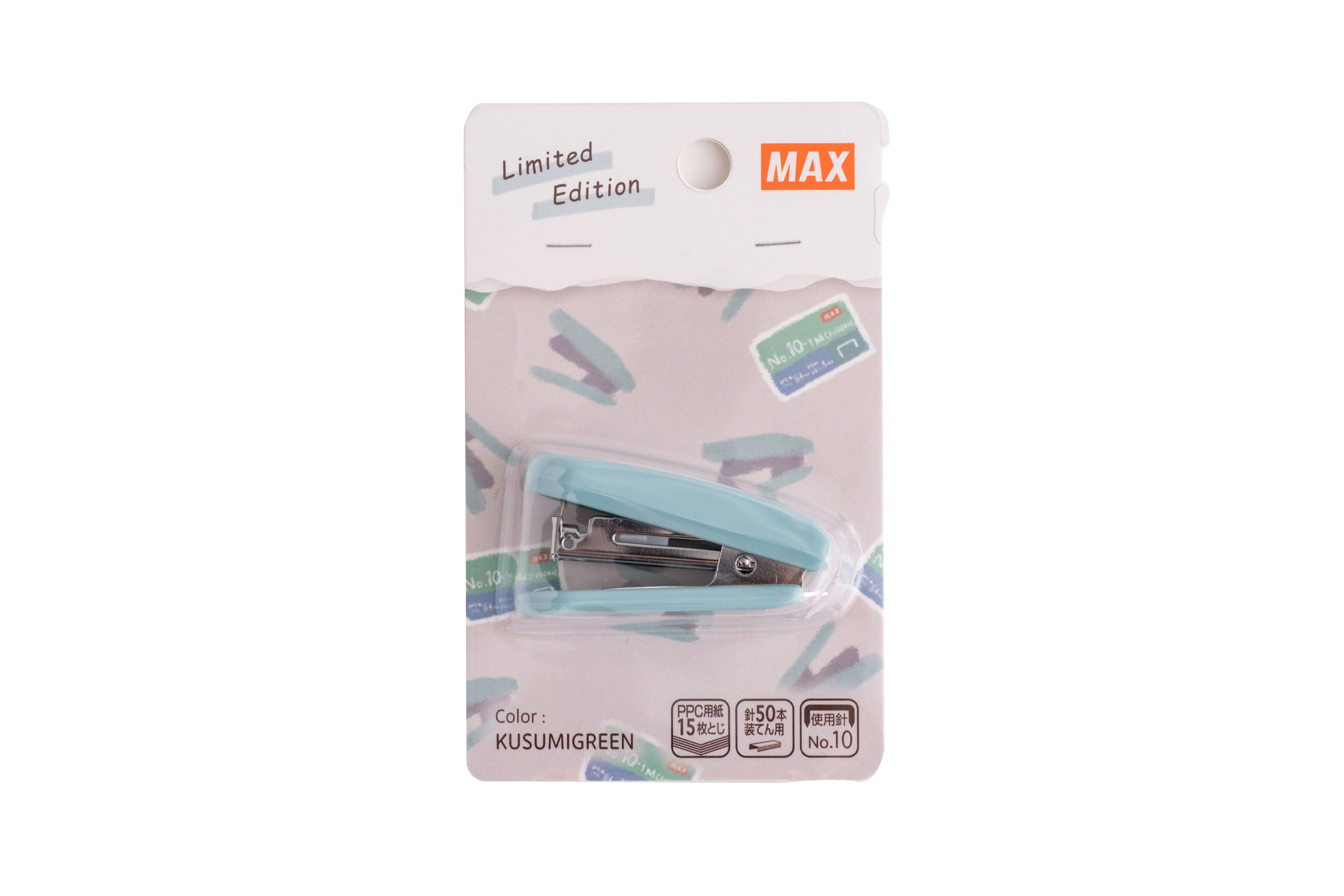 MAX MINI STAPLER HD-10P, KUSUMI GREEN