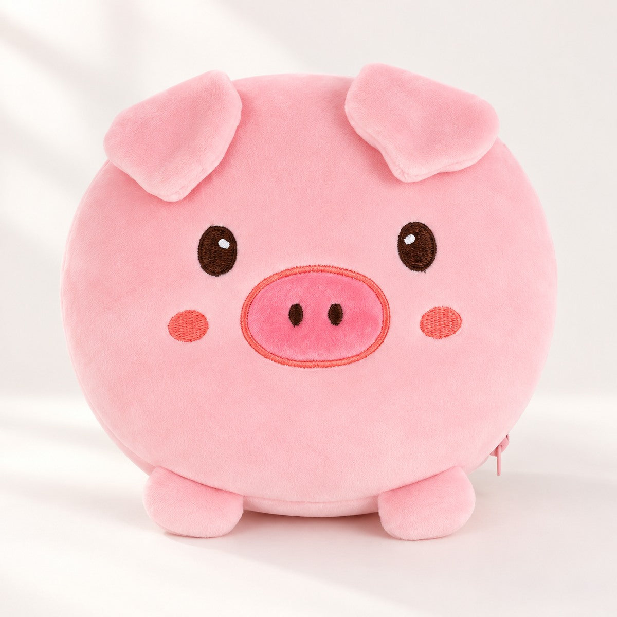  2 In 1 Plush Eye Mask And Head Rest Cushion - Pink Piggy 