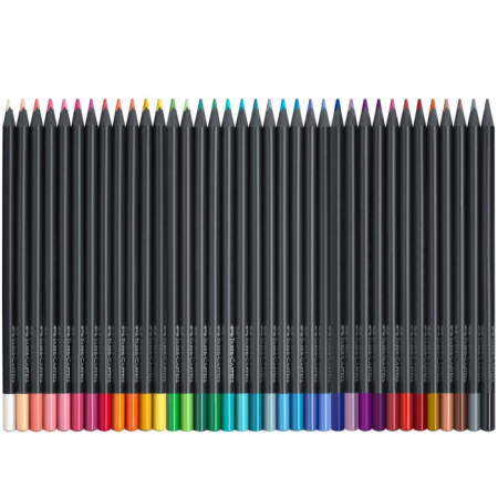 Faber-Castell Black Edition Colour Pencils in Cardboard, Box of 36-116436