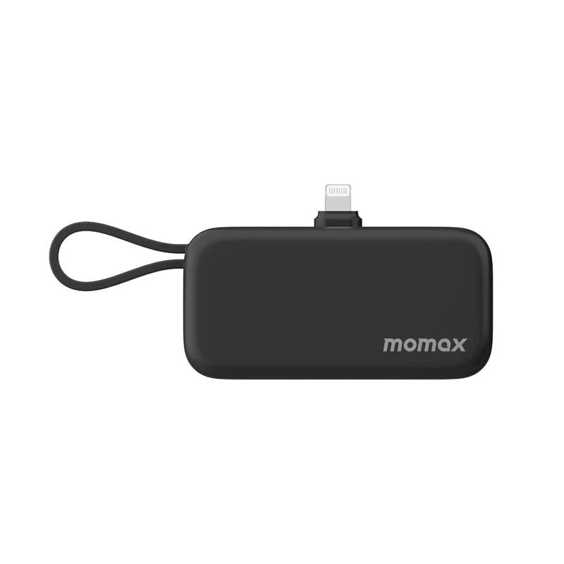 Momax IP130MFID 5000mAh PD20W 3-in-1 Built-in Lightning Powerbank - Black
