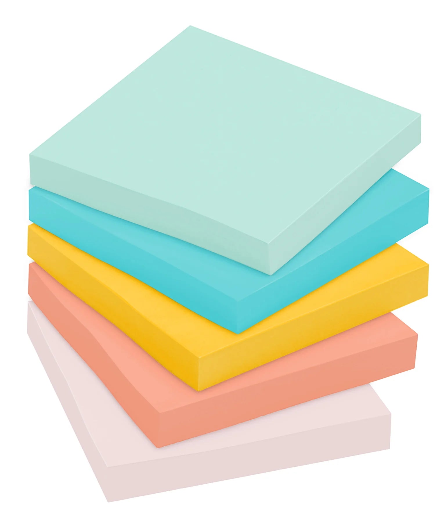 Post-it® 654-AST Colour Notes, 3x3" (Assorted)