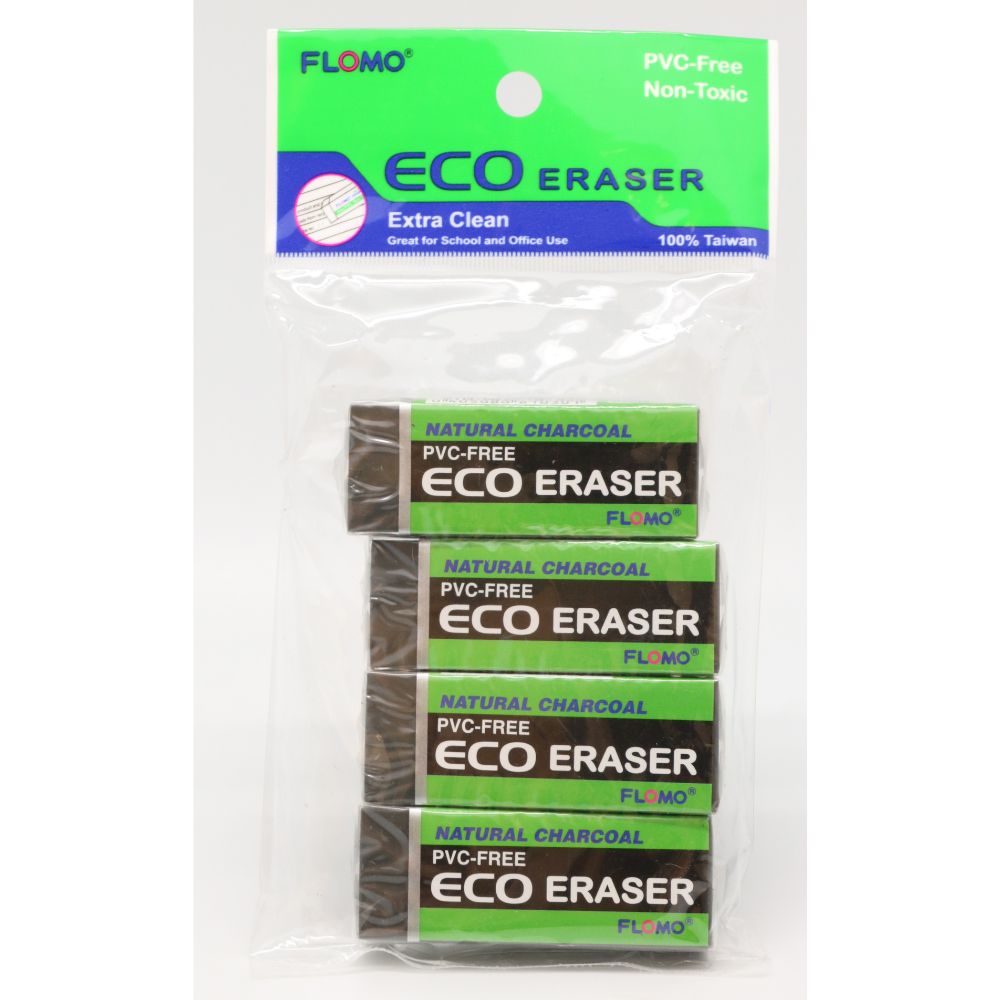 Flomo Eco Eraser Charcoal 4's