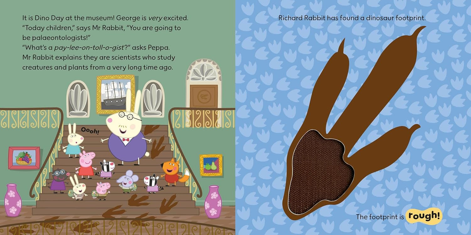 Peppa Pig: George’s Dino Day: A Touch-and-Feel Playbook (Board Book – Touch & Feel)