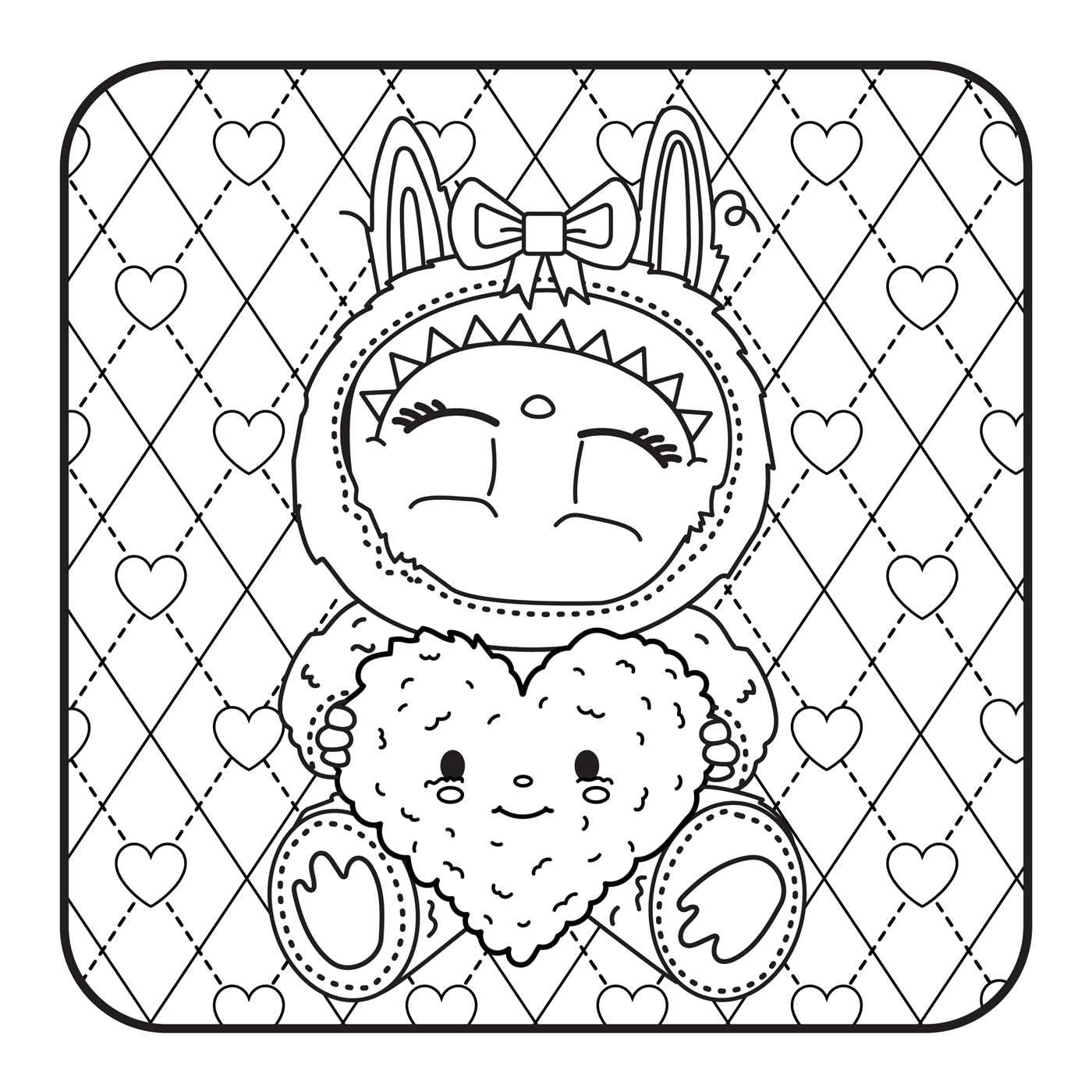 The Lafufu in Love Coloring Book (Lafufu Activity Books)