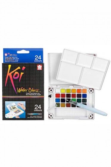 Sakura Koi Watercolor Pocket Field Sketch Box-24 Colors