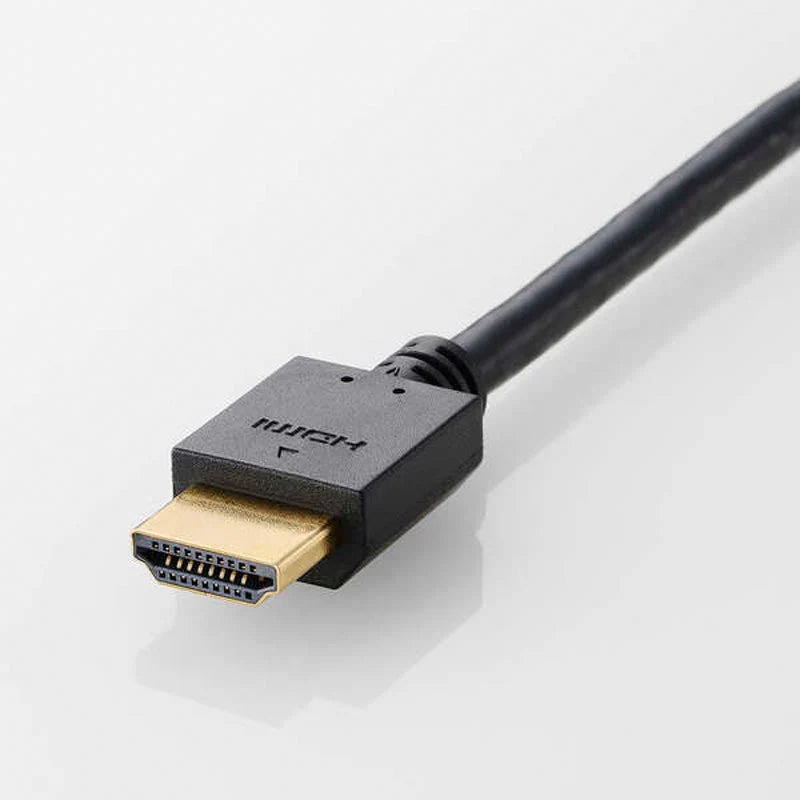 Elecom DH-HD14E10BK2 Ver 1.4 High Speed HDMI Cable 1M (Black)